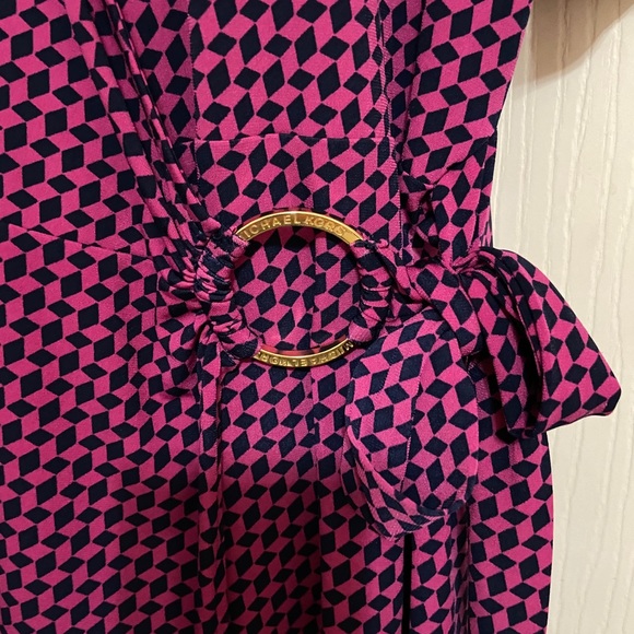 Michael Kors wrap dress deep fushsia Sz L - Picture 5 of 7